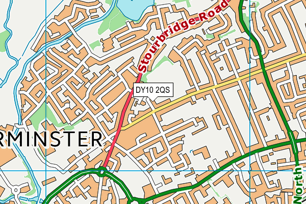 DY10 2QS map - OS VectorMap District (Ordnance Survey)