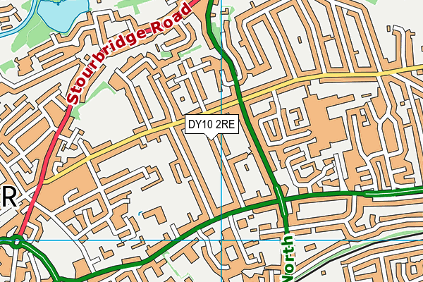 DY10 2RE map - OS VectorMap District (Ordnance Survey)