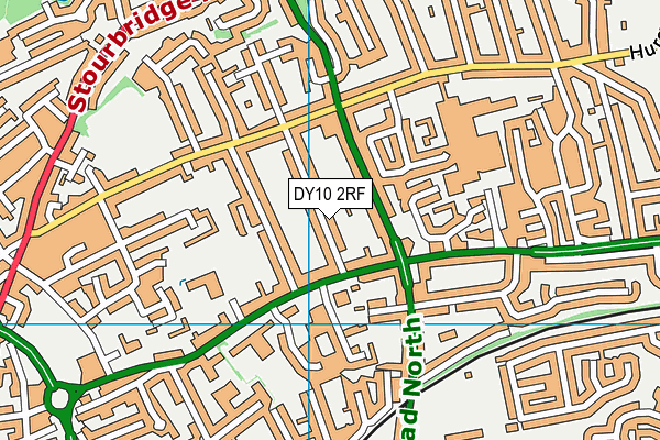 DY10 2RF map - OS VectorMap District (Ordnance Survey)
