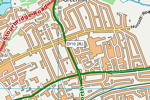 DY10 2RJ map - OS VectorMap District (Ordnance Survey)