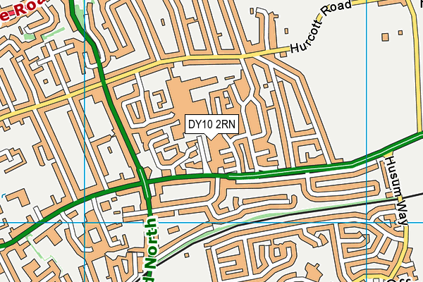 DY10 2RN map - OS VectorMap District (Ordnance Survey)