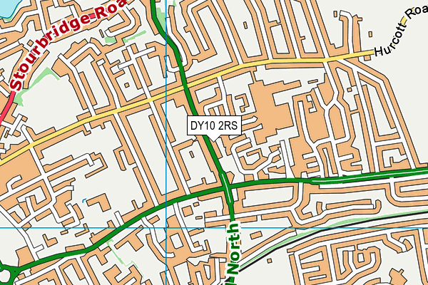 DY10 2RS map - OS VectorMap District (Ordnance Survey)