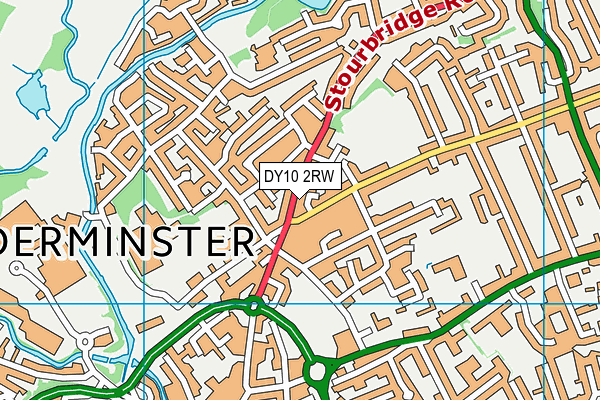 DY10 2RW map - OS VectorMap District (Ordnance Survey)
