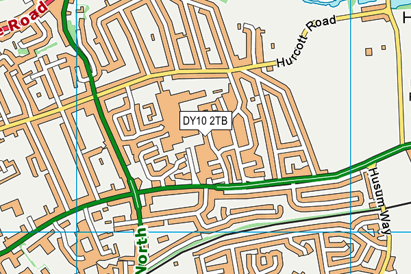 DY10 2TB map - OS VectorMap District (Ordnance Survey)