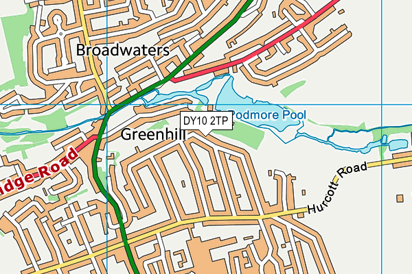 DY10 2TP map - OS VectorMap District (Ordnance Survey)