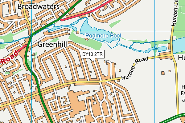 DY10 2TR map - OS VectorMap District (Ordnance Survey)