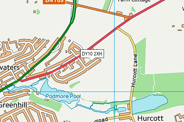 DY10 2XH map - OS VectorMap District (Ordnance Survey)