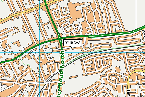DY10 3AA map - OS VectorMap District (Ordnance Survey)