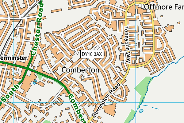 DY10 3AX map - OS VectorMap District (Ordnance Survey)