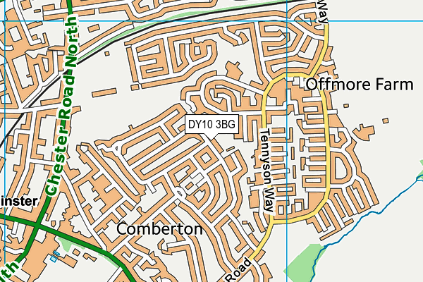 DY10 3BG map - OS VectorMap District (Ordnance Survey)