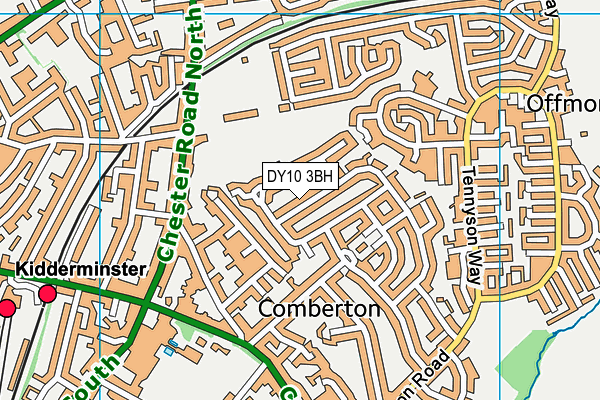 DY10 3BH map - OS VectorMap District (Ordnance Survey)