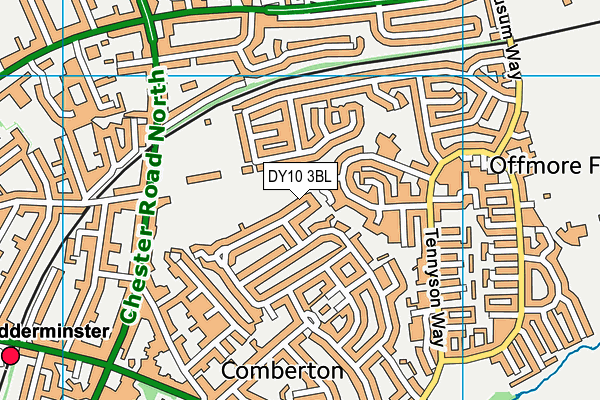 DY10 3BL map - OS VectorMap District (Ordnance Survey)