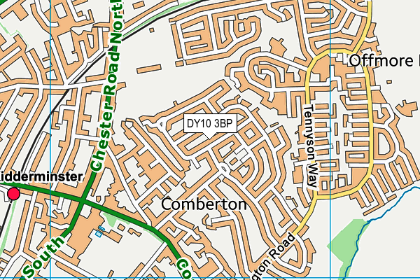 DY10 3BP map - OS VectorMap District (Ordnance Survey)