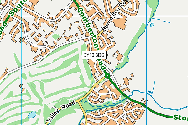 DY10 3DG map - OS VectorMap District (Ordnance Survey)