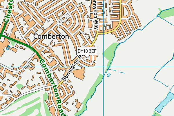 DY10 3EF map - OS VectorMap District (Ordnance Survey)