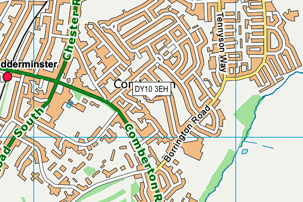 DY10 3EH map - OS VectorMap District (Ordnance Survey)