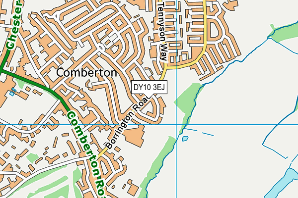 DY10 3EJ map - OS VectorMap District (Ordnance Survey)