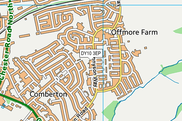 DY10 3EP map - OS VectorMap District (Ordnance Survey)