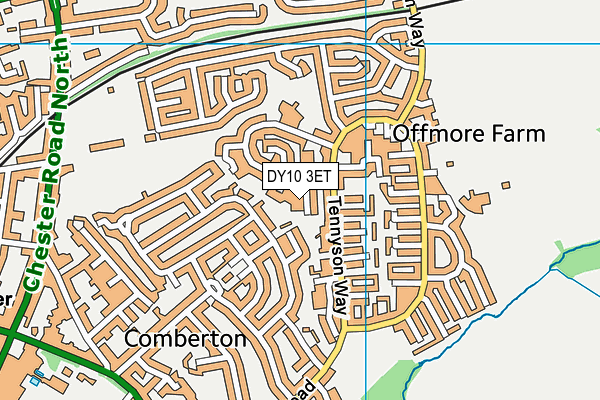 DY10 3ET map - OS VectorMap District (Ordnance Survey)