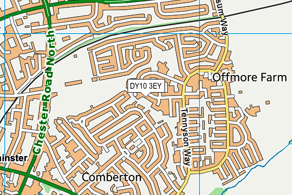 DY10 3EY map - OS VectorMap District (Ordnance Survey)