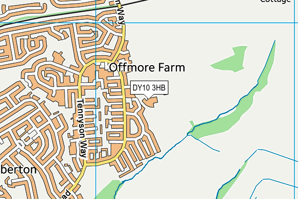 DY10 3HB map - OS VectorMap District (Ordnance Survey)