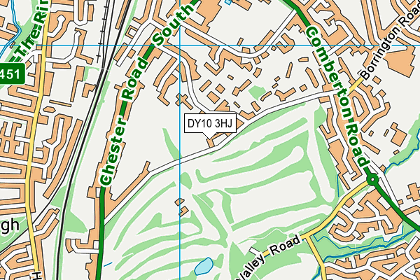 DY10 3HJ map - OS VectorMap District (Ordnance Survey)