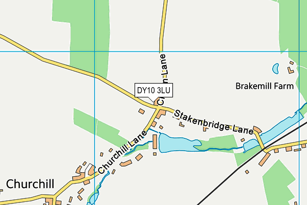 DY10 3LU map - OS VectorMap District (Ordnance Survey)