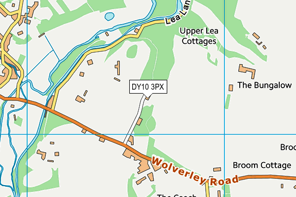 Brown Westhead Park map (DY10 3PX) - OS VectorMap District (Ordnance Survey)