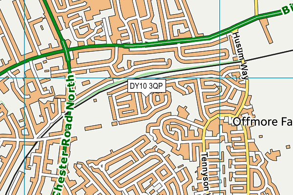 DY10 3QP map - OS VectorMap District (Ordnance Survey)