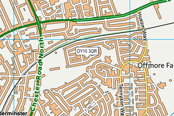 DY10 3QR map - OS VectorMap District (Ordnance Survey)