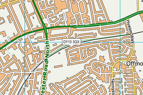 DY10 3QX map - OS VectorMap District (Ordnance Survey)