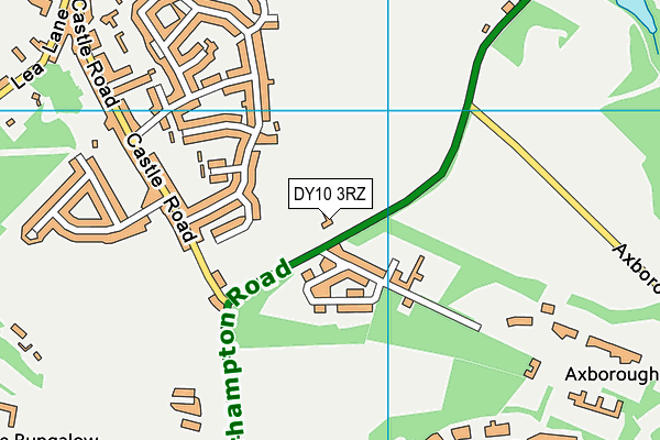 DY10 3RZ map - OS VectorMap District (Ordnance Survey)