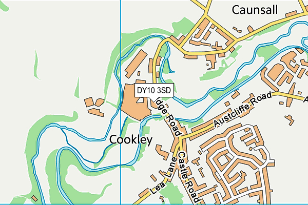 DY10 3SD map - OS VectorMap District (Ordnance Survey)