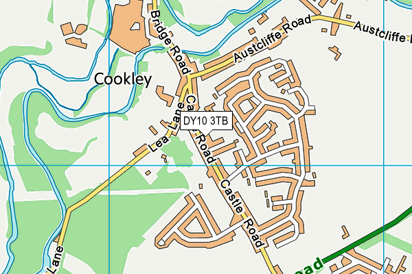 DY10 3TB map - OS VectorMap District (Ordnance Survey)