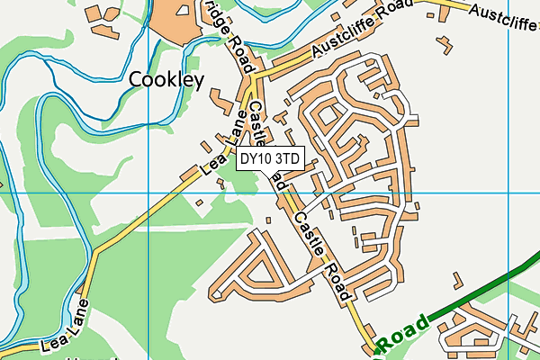 DY10 3TD map - OS VectorMap District (Ordnance Survey)