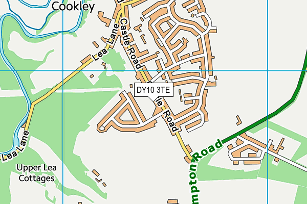 DY10 3TE map - OS VectorMap District (Ordnance Survey)