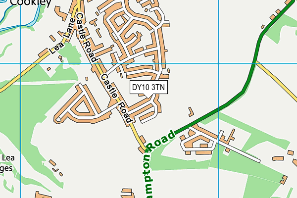 DY10 3TN map - OS VectorMap District (Ordnance Survey)