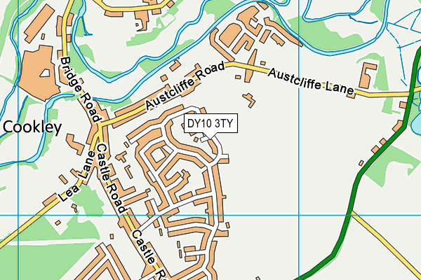 DY10 3TY map - OS VectorMap District (Ordnance Survey)