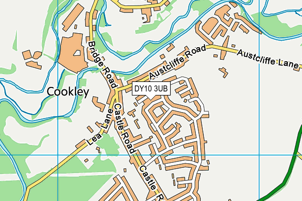 DY10 3UB map - OS VectorMap District (Ordnance Survey)