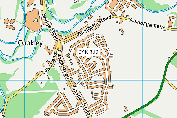 DY10 3UD map - OS VectorMap District (Ordnance Survey)