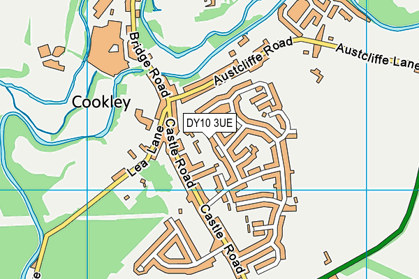 DY10 3UE map - OS VectorMap District (Ordnance Survey)