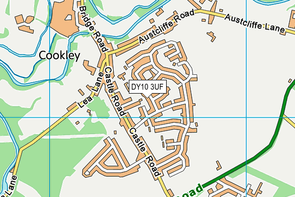 DY10 3UF map - OS VectorMap District (Ordnance Survey)