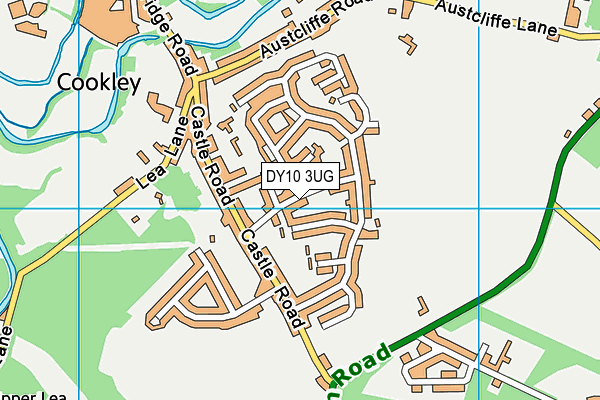 DY10 3UG map - OS VectorMap District (Ordnance Survey)