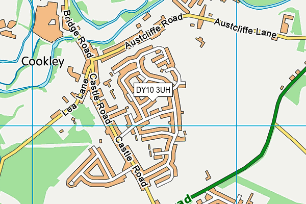 DY10 3UH map - OS VectorMap District (Ordnance Survey)