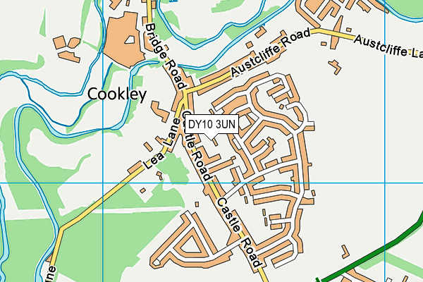 DY10 3UN map - OS VectorMap District (Ordnance Survey)