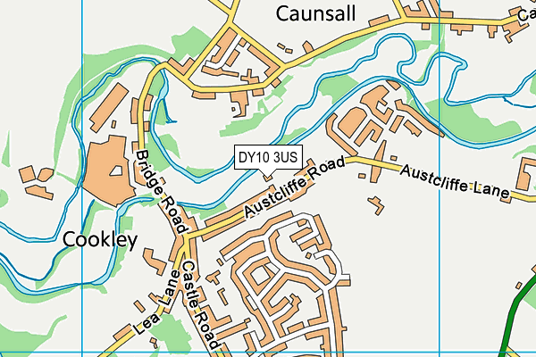 DY10 3US map - OS VectorMap District (Ordnance Survey)