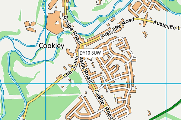 DY10 3UW map - OS VectorMap District (Ordnance Survey)