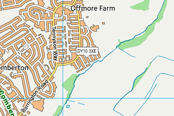DY10 3XE map - OS VectorMap District (Ordnance Survey)
