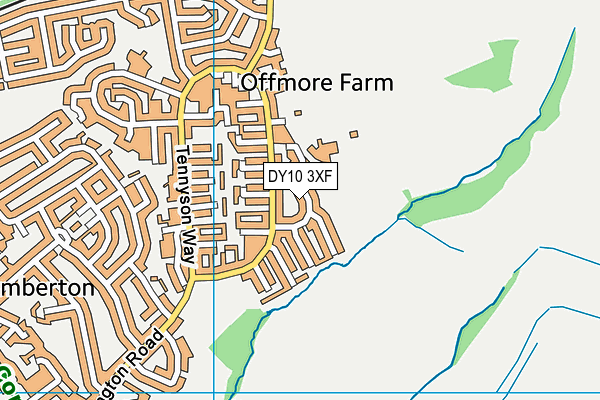 DY10 3XF map - OS VectorMap District (Ordnance Survey)