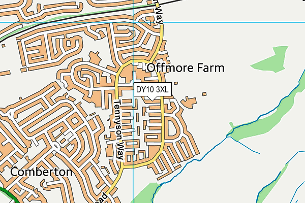 DY10 3XL map - OS VectorMap District (Ordnance Survey)